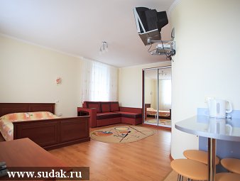 1-но комнатная квартира-студия в Судаке с евроремонтом на 2-3 человека
